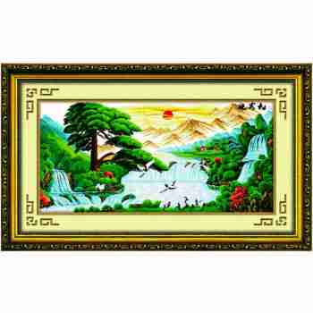 升鸿运齐天山水风景画客厅