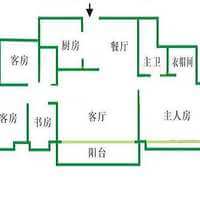 图山水华府二期东向望园景户型