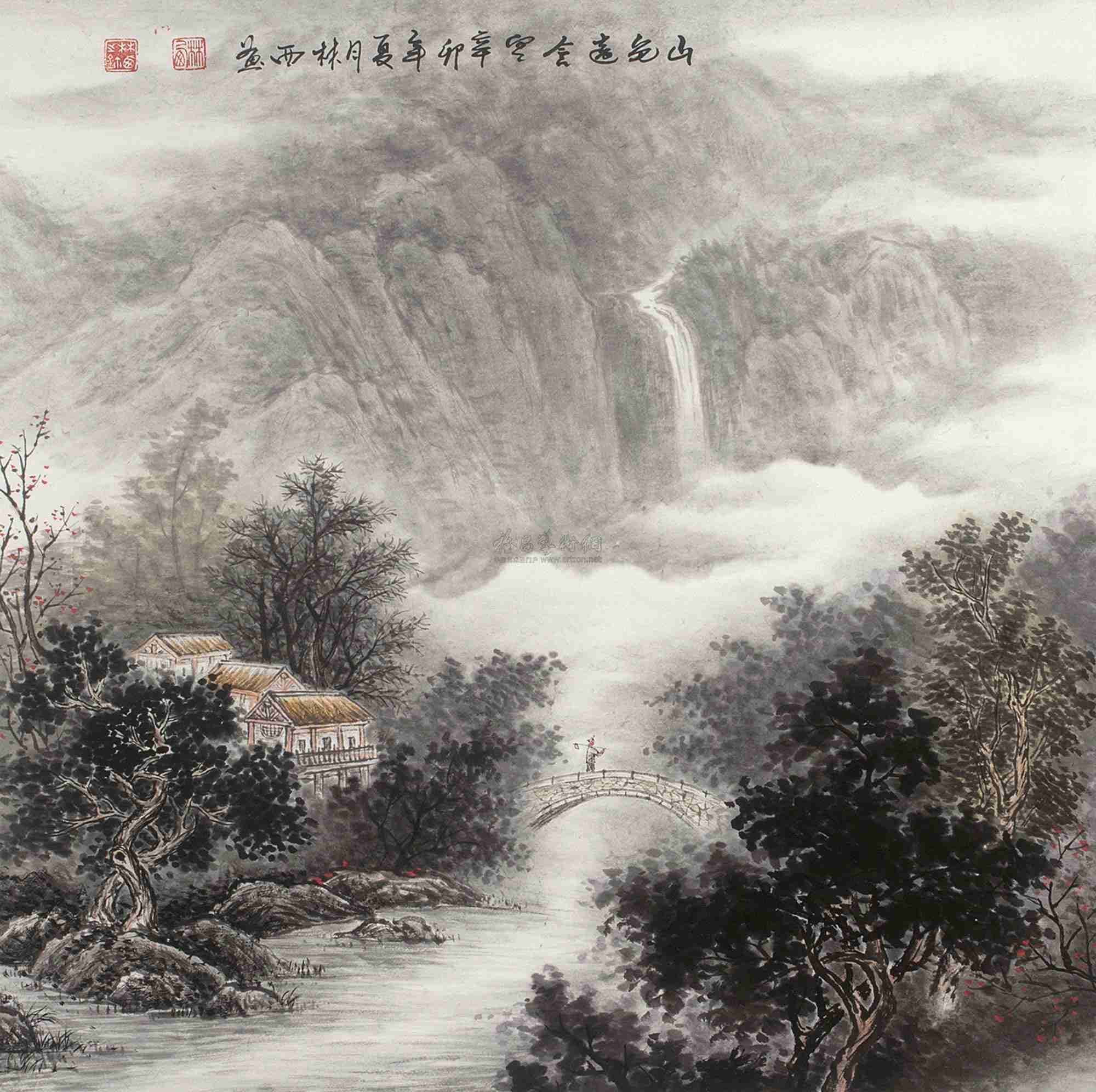 在中国画山水传统技法