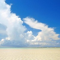 蓝色天空风景微信头像_带上