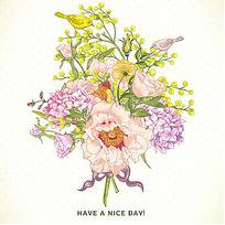 手绘植物花卉图片