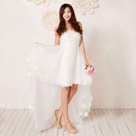 高腰纯手工花朵甜美娇俏