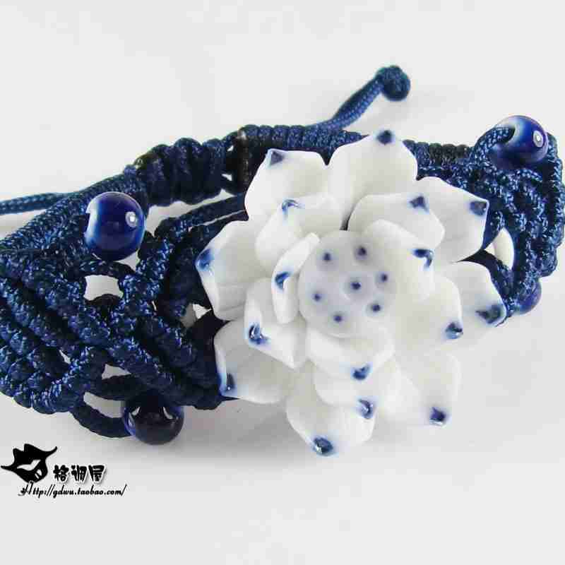 捏花朵手链手镯