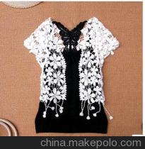 花花朵长流苏披肩