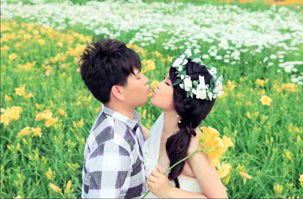 我的幸福只有你可以给花海片>