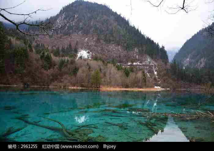 九寨沟五花海的景色图片