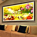 多图荷花十字绣