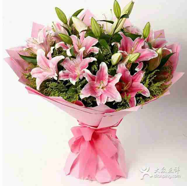 爱唯一鲜花速递香水百合花束