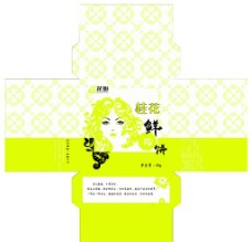 鲜花饼桂花味方盒设计图