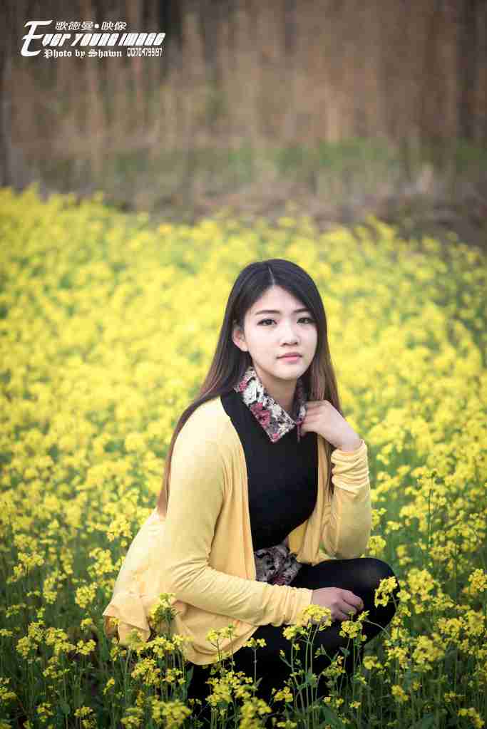 油菜花美女人像摄影歌德曼poco摄影作品展示