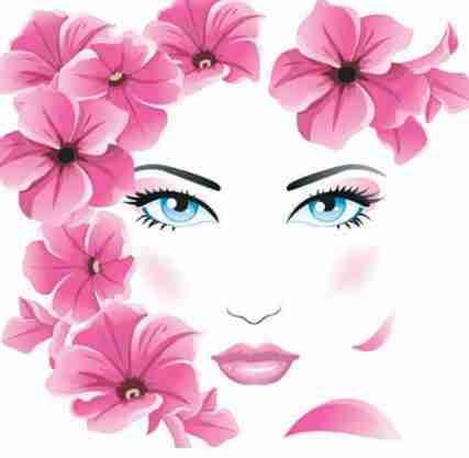 春天鲜花美女头像图片