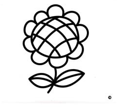 幼儿简笔画简单植物蜡笔画