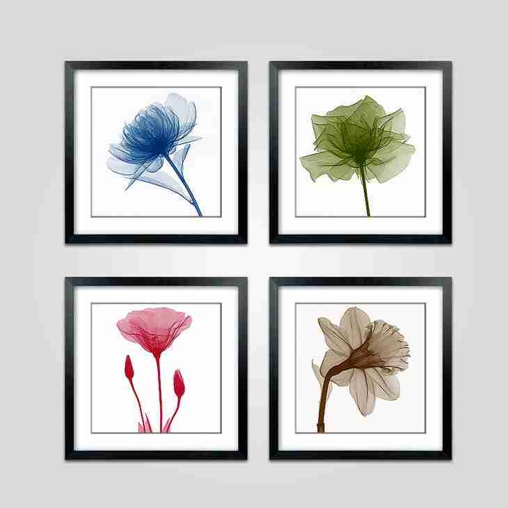 简约彩装饰画色花卉家装画软装挂画有框壁画