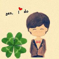 四叶草情侣头像没有tfboys的