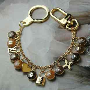 圆形粒粒小锁四叶草包包扣