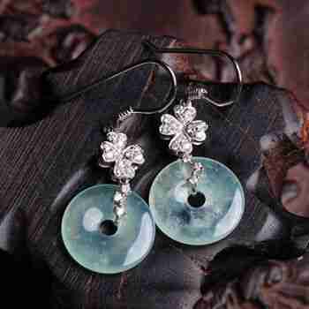 天然翡翠a货四叶草南非