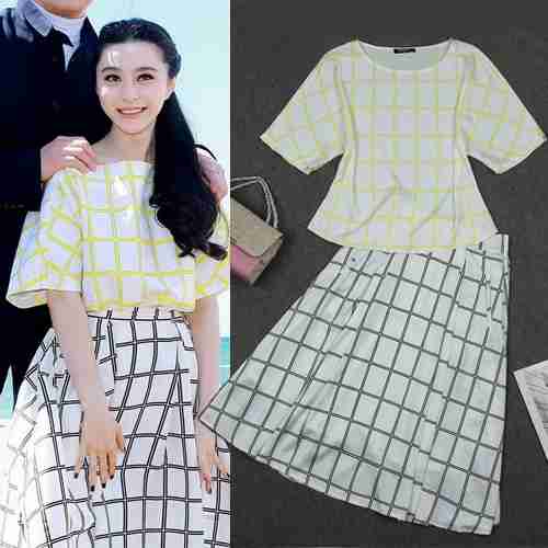 长半身裙套装四叶草出品