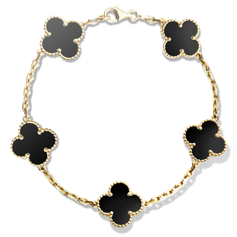 运四叶草五花手链