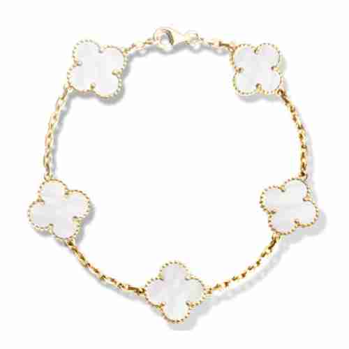 士时尚幸运四叶草花手链