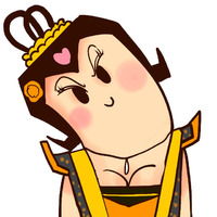 歪脖子女头卡通头像