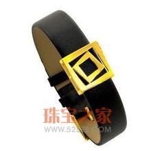 情k千足黄金男手镯