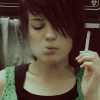 欧美抽烟背面女生头像