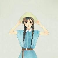 微信头像女生彩色素描_微信女生素描