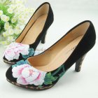 素描手绘插画皮鞋婚鞋