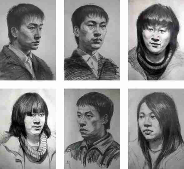 素描部分光影素描为主
