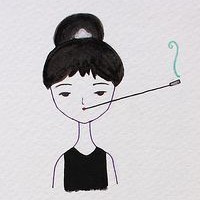 素描萌卡通男生帅气微信头像