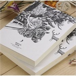 黑白创意空白素描本记事本速写手绘画大