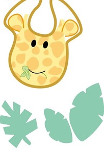 可爱的长颈鹿头像ai免费下载