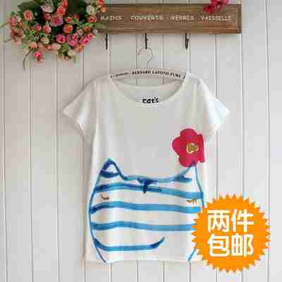 小清新日系卡通短袖