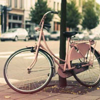 自行车女生头像