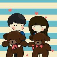 简约卡通情侣头像