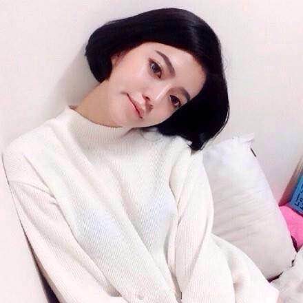 短发气质美女头像_气质短发发型图片