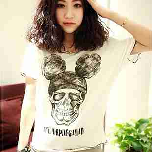 新品质女装卡通骷髅