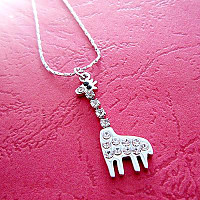 卡通长颈鹿项链