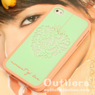 纯手绘的手机壳|还是复古风的荷花和鱼