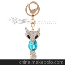 精美卡通钥匙扣金属镶钻