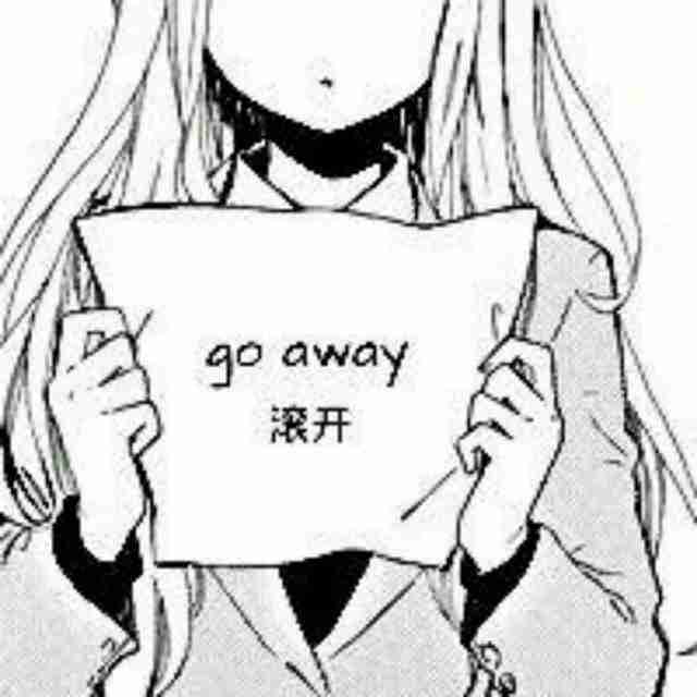 女生非主流卡通头像_其实灰白很美