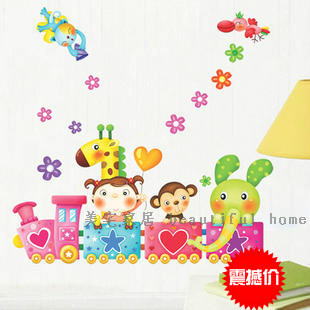 景装饰可移除卡通动物