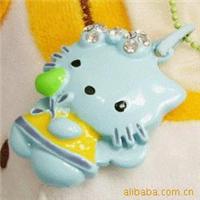 蓝色水钻韩国明星项链