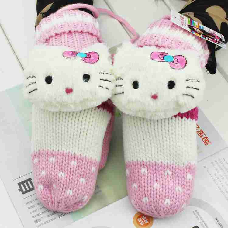 手套可爱女生卡通动物手套