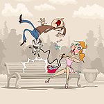 搞笑|小狗|女人|男人|情人节