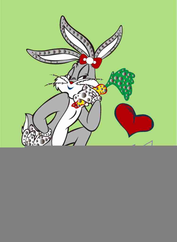 卡通兔八哥搞笑卡通设计图