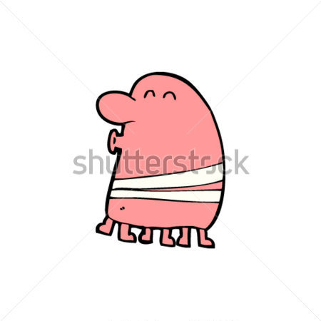 卡通搞笑怪物男子