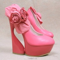 高清实拍英伦风前绑带鞋