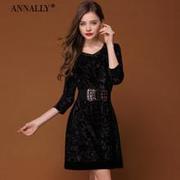 气质优雅修身玫红