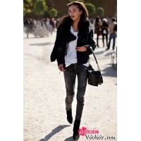 欧美范儿街拍鉴赏黑色魔力完美look